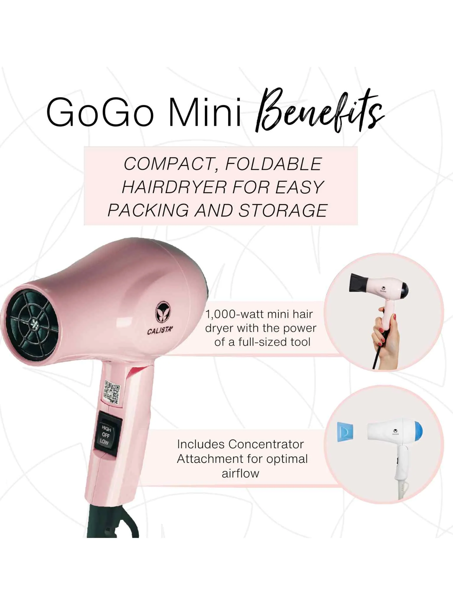 GoGo Mini Hair Dryer - Image 3